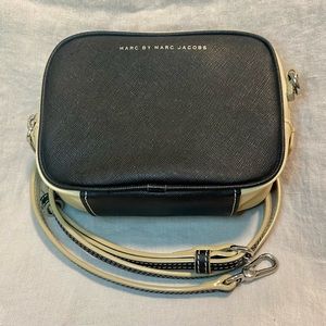 Marc by Marc Jacobs Leather Crossbody Camera Bag, Black & Cream